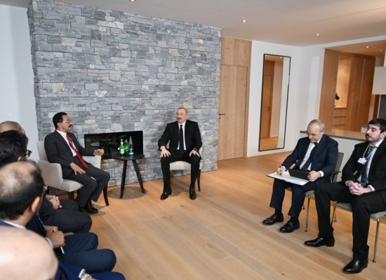 Встречи Ильхама Алиева в Давосе