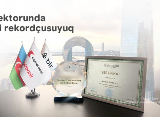 Kapital Bank retains its status as the largest taxpayer in the non-oil sector