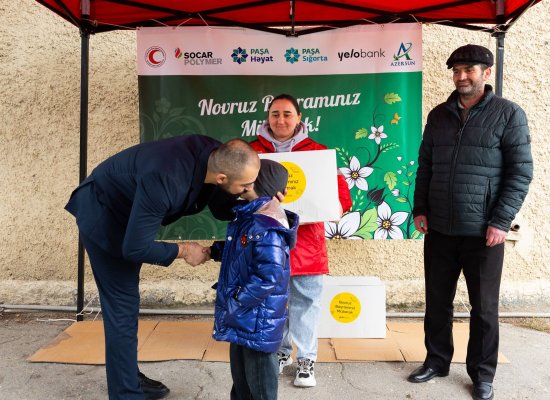 
Yelo Bank-dan aztəminatlı ailələrə bayram sevinci