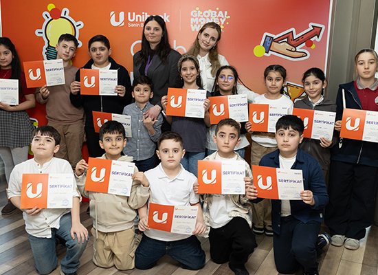 Unibank Qlobal Pul Həftəsi çərçivəsində məktəblilər üçün tədbir keçirib