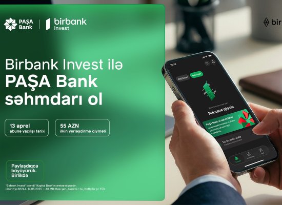 Become a shareholder of PASHA Bank with Birbank Invest