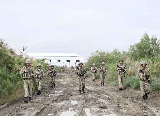 Проведены учебные сборы с военнообязанными спецназа Азербайджана