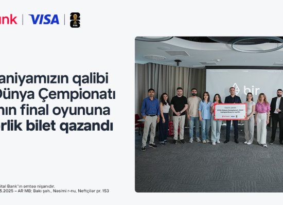 FIFA 2026 finalını yerindəizləmək fürsəti sahibinətəqdim edildi&ndash;Birbank vəVisa-nın kampaniyası yekunlaşdı