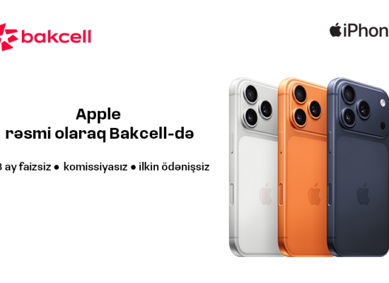 Apple məhsullarını rəsmi olaraq Bakcell Shop-da əldə et!