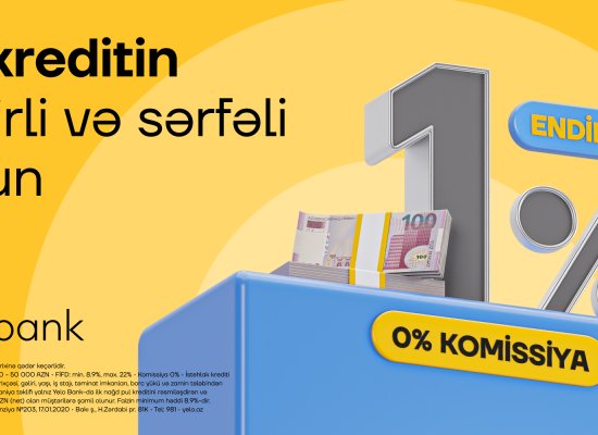 Discount campaign on first-time loans at Yelo Bank extended!