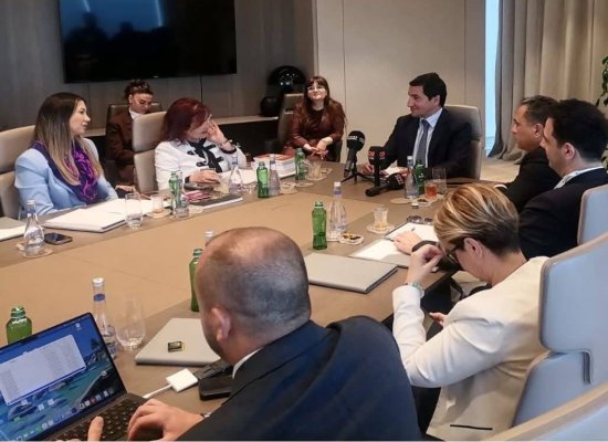Hikmet Hajiyev meets with Türkiye-Azerbaijan TADİV Foundation delegation