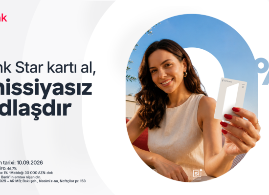Birbank Starkartını indi sifariş edin, nağdlaşdırmanı komissiyasız edin   