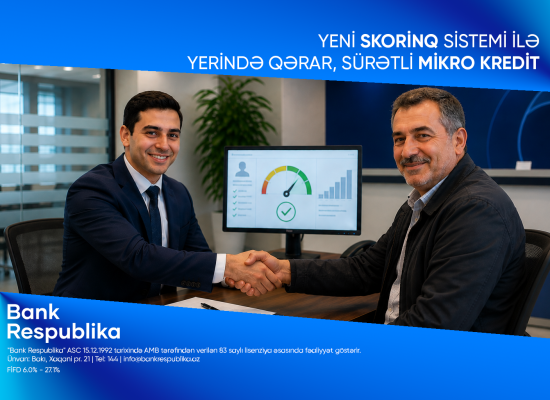 Birbank Biznes-dən mikro biznes kreditinə 5%-dək endirim