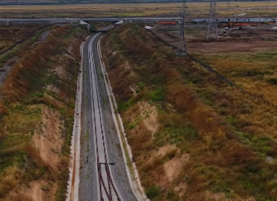 Agdam&ndash;Khankendi railway construction reaches 48% completion
