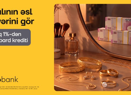 Yelo Bank offers gold owners loans starting from 1% monthly!