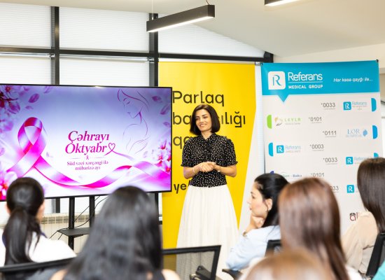 Yelo Bank-da Süd Vəzi Xərçəngi Maarifləndirmə Ayına həsr olunmuş seminar keçirilib