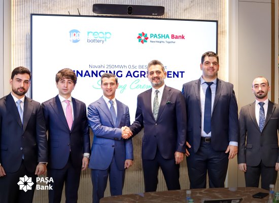 PAŞA Bankın maliyyə dəstəyi ilə Azərbaycanda regionun ən böyük enerji saxlama layihəsinin icrasına başlanılır