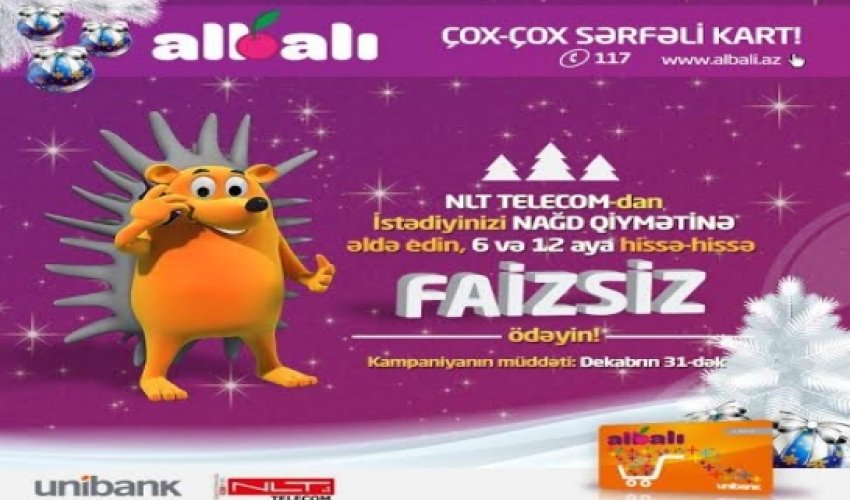 ALBALI kartla sərfəli qiymətə telefon