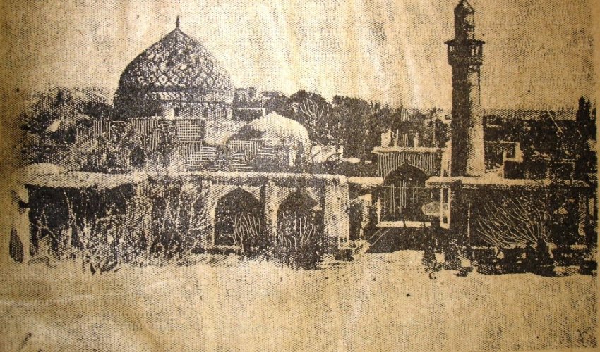 Azərbaycan məscidində Xomeyninin büstü - FOTO Azərbaycan məscidində Xomeyninin büstü - FOTO