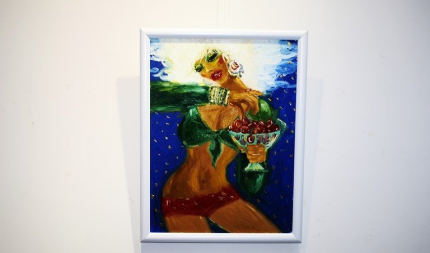 Bar qızları obrazı rəssam Gülnarə Xalıqovanın düşüncəsində - FOTOLAR