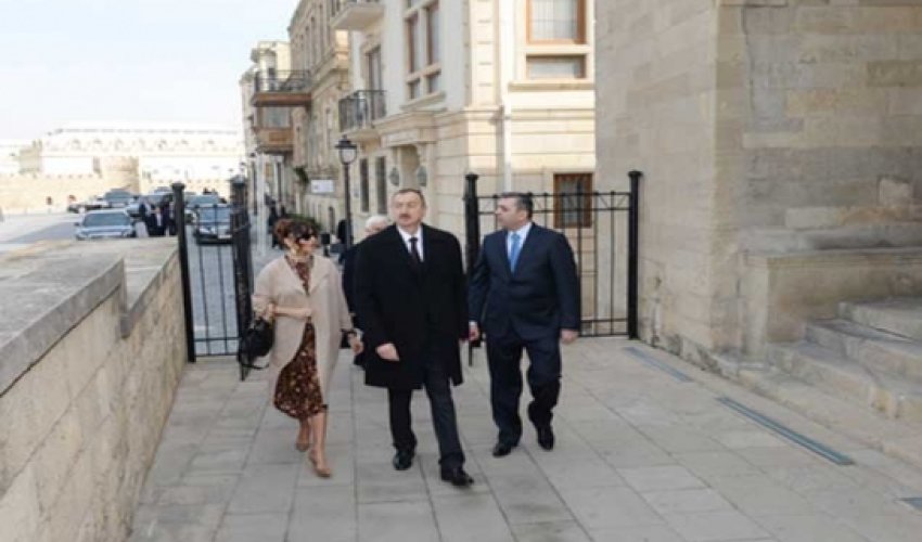 Azərbaycan prezidenti Şirvanşahlar Sarayı Kompleksində olub