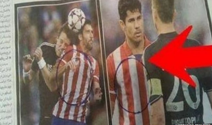 Atletico Madrid: Azerbaijan logo edited out of Iran paper Atletico Madrid: Azerbaijan logo edited out of Iran paper