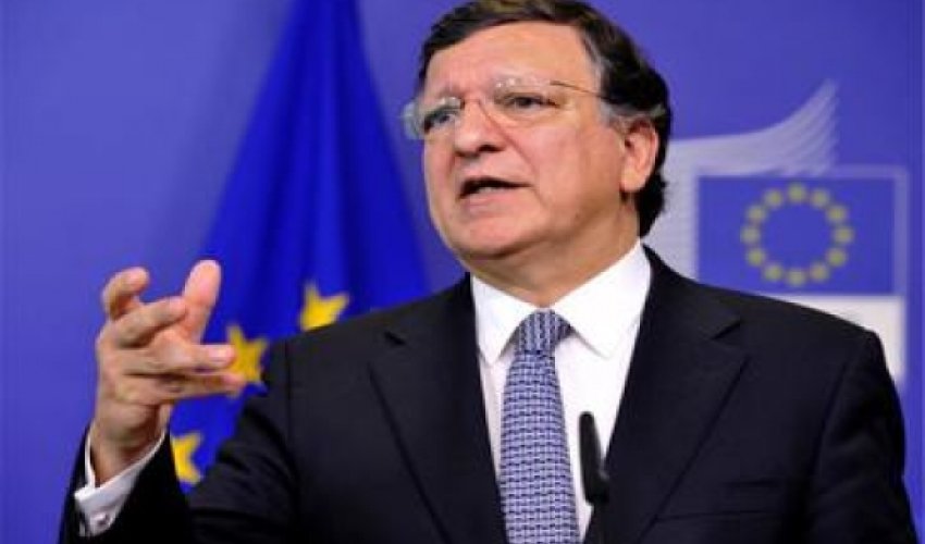 Jose Manuel Barroso on a visit to Azerbaijan
