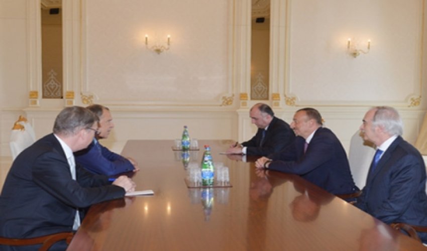 İlham Əliyev Sergey Lavrovu qəbul etdi
