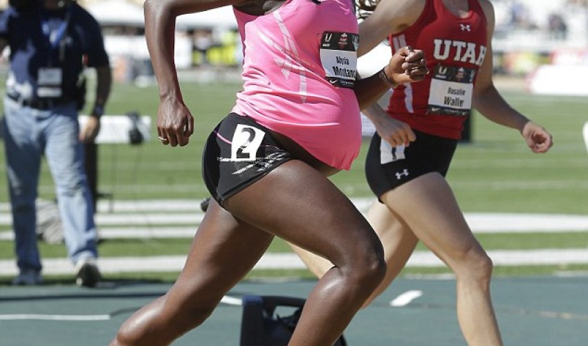 Olympian, 28, runs 800m race while 34 weeks PREGNANT - PHOTO