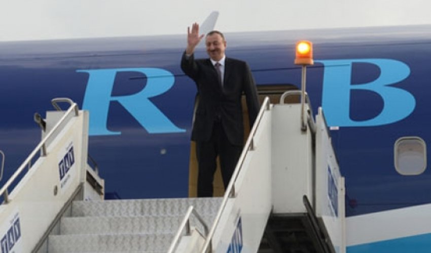 İlham Əliyevin səfəri başa çatdı