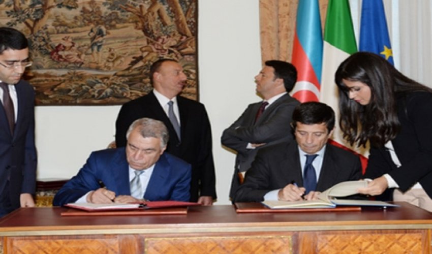 Azərbaycanla İtaliya arasında bir neçə sənəd imzalanıb