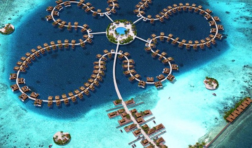 Floating snowflake could be the world's coolest hotel - PHOTO Floating snowflake could be the world's coolest hotel - PHOTO