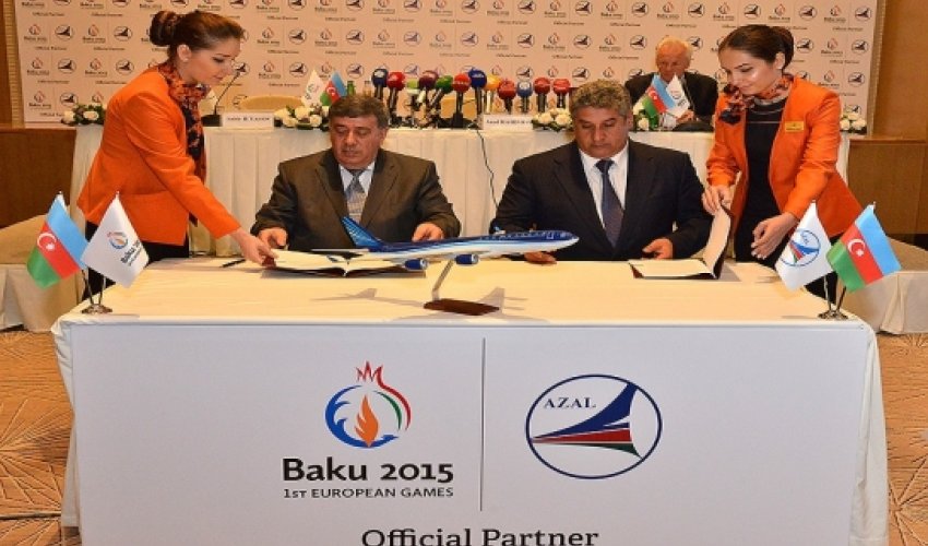 Azal named latest official partner of Baku 2015 Azal named latest official partner of Baku 2015