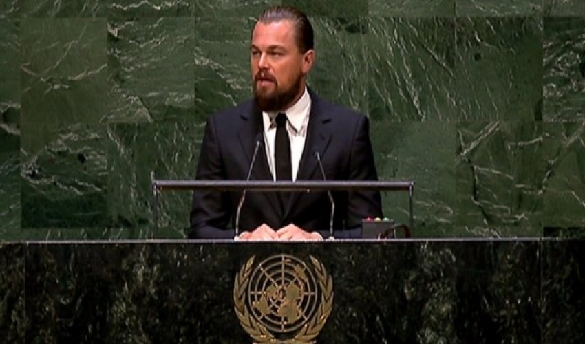 Leonardo DiCaprio tells UN summit 'climate change not a fiction' Leonardo DiCaprio tells UN summit 'climate change not a fiction'