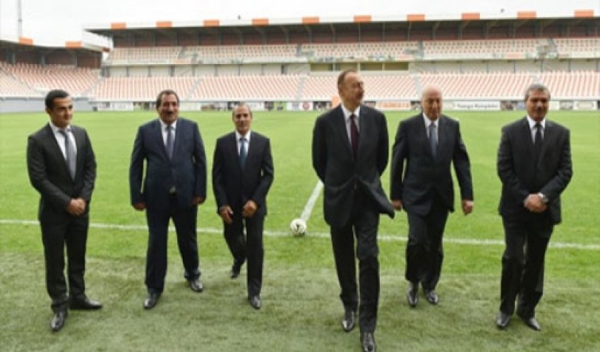 Prezident Masazır stadionunda - FOTOLAR Prezident Masazır stadionunda - FOTOLAR