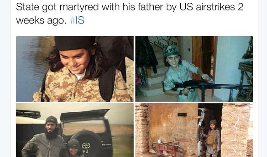 ISIS boasts a jihadi fighter aged just TEN killed - PHOTO ISIS boasts a jihadi fighter aged just TEN killed - PHOTO