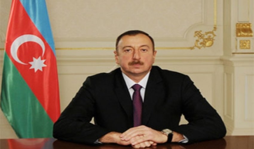 İlham Əliyev təməlqoyma mərasimində iştirak edib