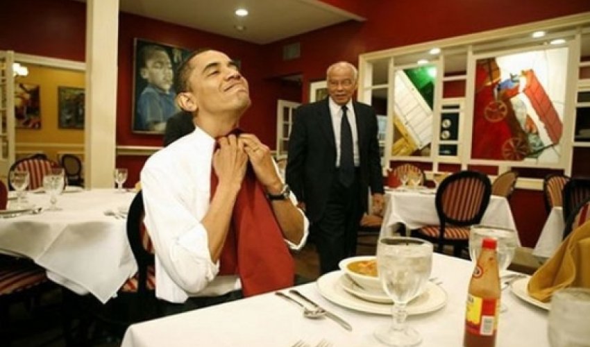 Obamanın hesabını arvadı ödədi