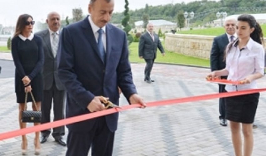 Prezident otellərin açılışında iştirak etdi - Naftalanda