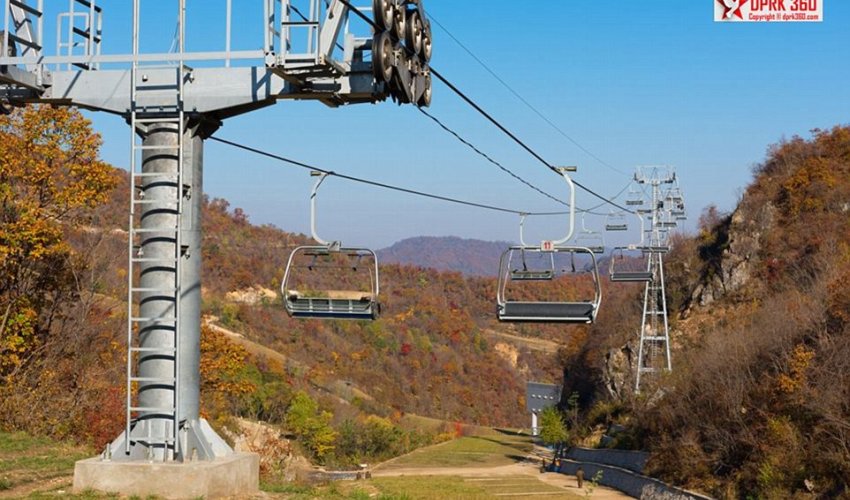 Inside North Korea's only ski resort which Kim Jong-un says is 'impeccable' - PHOTO