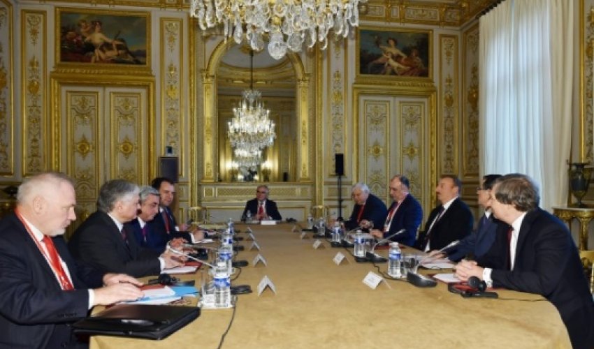 Azerbaijan, Armenian leaders meet in Paris Azerbaijan, Armenian leaders meet in Paris