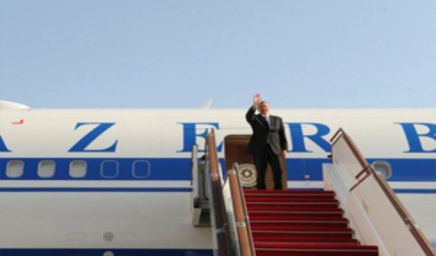 Azeri president arrives in Vienna Azeri president arrives in Vienna