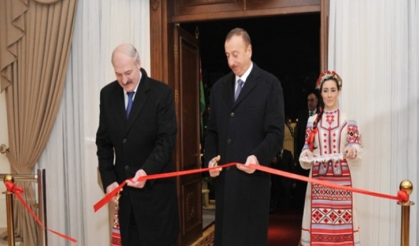 Aliyev, Lukashenko attend opening of new Belarusian embassy building in Baku Aliyev, Lukashenko attend opening of new Belarusian embassy building in Baku