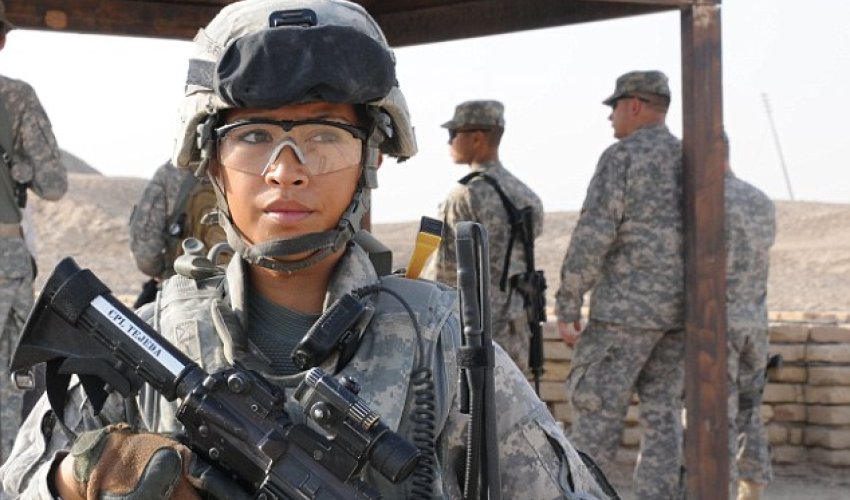 Female soldier branded 'too pretty' for Army publicity shots - PHOTO Female soldier branded 'too pretty' for Army publicity shots - PHOTO