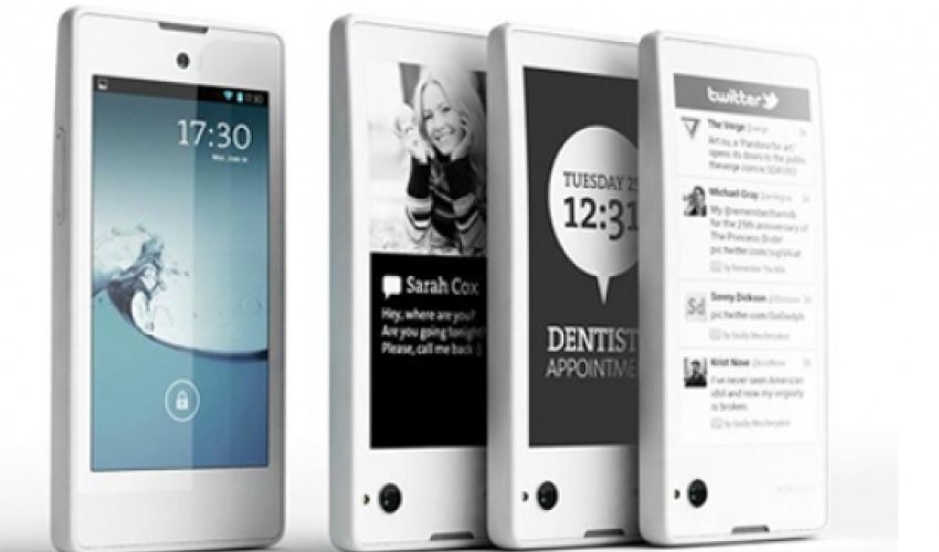 Two-screen phone with e-ink launched