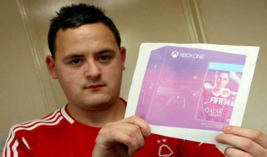 Teenager paid £450 for Xbox One on eBay, got sent photo of one instead Teenager paid £450 for Xbox One on eBay, got sent photo of one instead