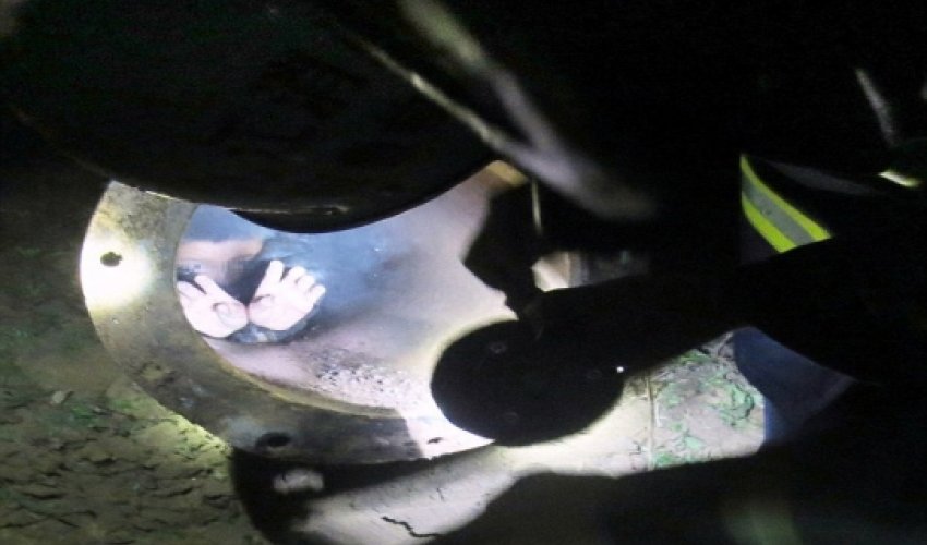 Autistic boy rescued after falling into a 16-inch wide pipe Autistic boy rescued after falling into a 16-inch wide pipe