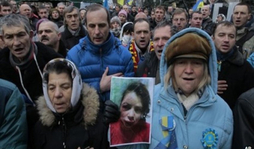 Anger over Ukraine activist's beating