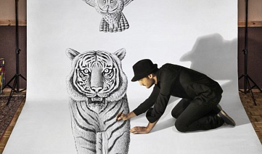 Pictures come alive with this artist 3D paintings - PHOTO