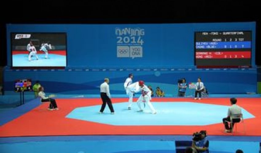 Azerbaijani taekwondo fighter into semi-final of Nanjing Olympicsc