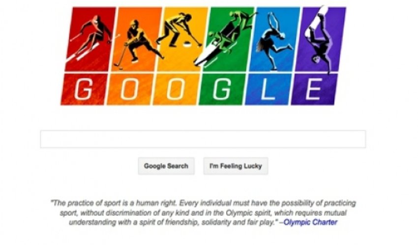 Google doodle features Olympic charter as they enter Russian anti-gay laws row