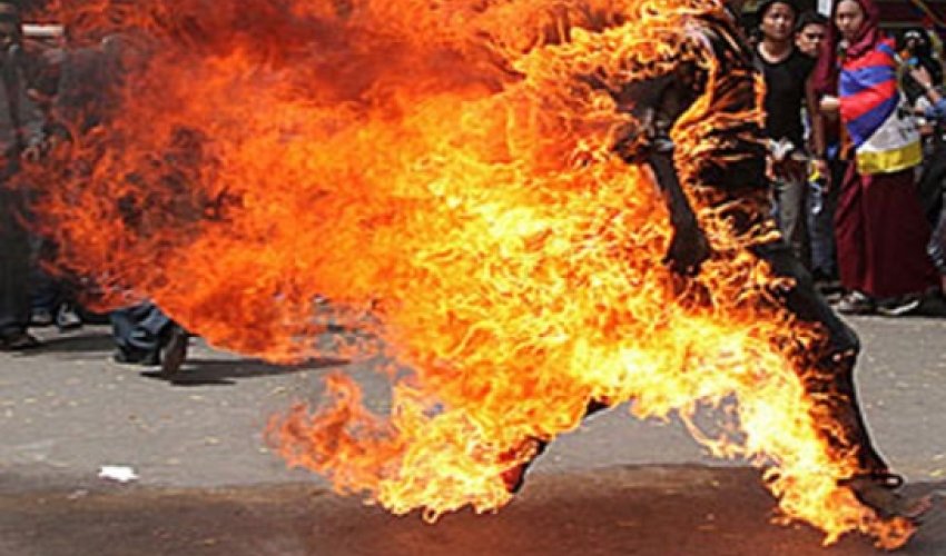 Invalid of the Karabakh war tried to commit self-immolation