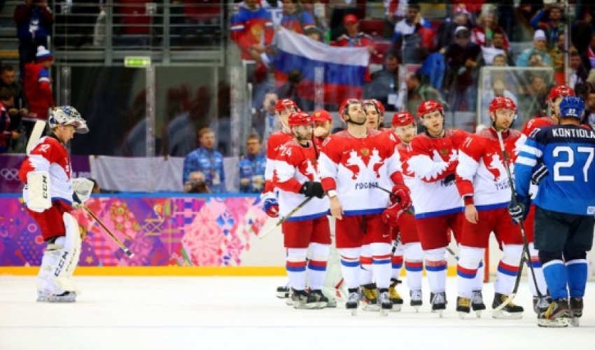 In Hockey Loss, Russian Pride Yields to Gloom