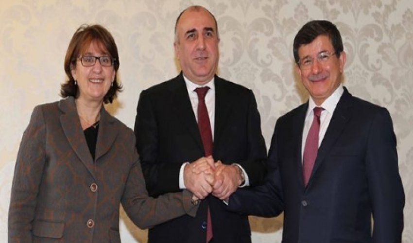 Trilateral meeting of Azeri, Turkish, Georgian FMs Trilateral meeting of Azeri, Turkish, Georgian FMs