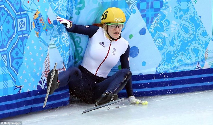 The only thing these speed skaters will be taking home from Sochi - PHOTO